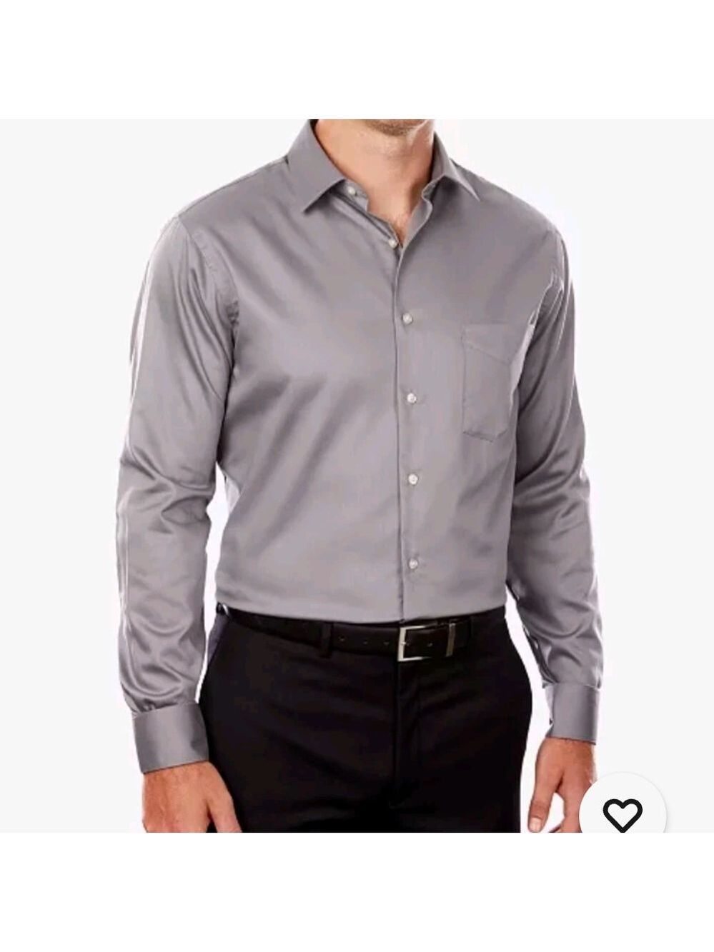 Men's Van Heusen Long Sleeve Button Down Dress Shirt Size 20/35/36 Tall - Picture 1 of 4